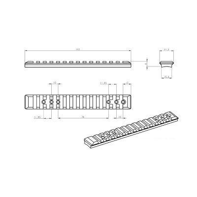 Weaver lišta JK Nástroje Steyr SM 12 Fe