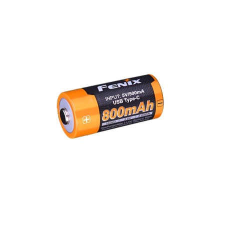 Baterie Fenix RCR123A 800 mAh USB-C Li-ion | Myslivcův obchod