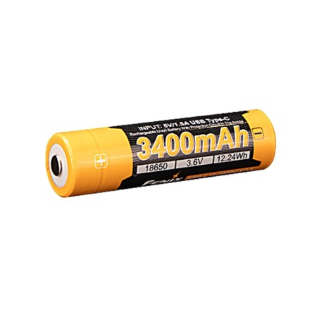 Baterie Fenix 18650 3400 mAh USB-C Li-ion | Myslivcův obchod