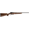 Opakovací kulovnice MAUSER 25 PURE legendární značky nově s přímotažným závěrem. Provedení s klasickou ořechovou pažbou s rovným hřbetem a šikmou pistolovou rukojetí. Ráže 308 Winchester, délka hlavně 51 cm se závitem na ústí.