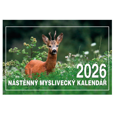 Myslivecký kalendář 2026 nástěnný | Myslivcův obchod