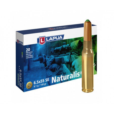 Náboj 6,5x55 SE Lapua Naturalis 9,1 g