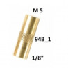 Závitová redukce 1/8" - M5 (vnitřní závit)