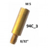 Závitová redukce 8/32" - M5 (vnější / vnitřní závit)