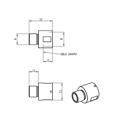 Redukce závitu ústí hlavně JK Nástroje M15x1 / 5/8"-24 UNEF