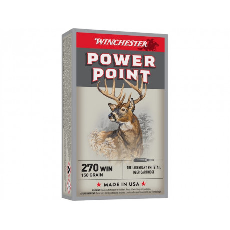 Náboj 270 Win. Winchester Power Point 9,7 g